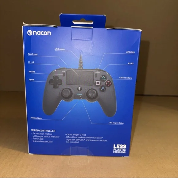 Black Wired Controller for PlayStation Consoles